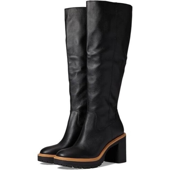 NWOT DOLCE VITA CORRY H2O WOMENS KNEE-HIGH BOOTS In Black Size 7 - Picture 1 of 17